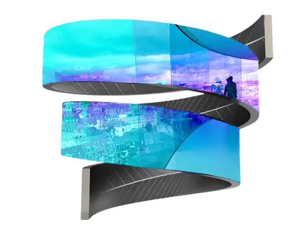Pantalla LED curva para interiores